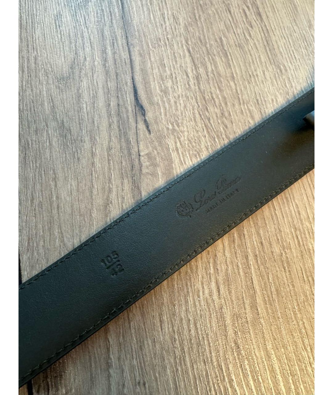 LORO PIANA Хаки замшевый ремень, фото 7