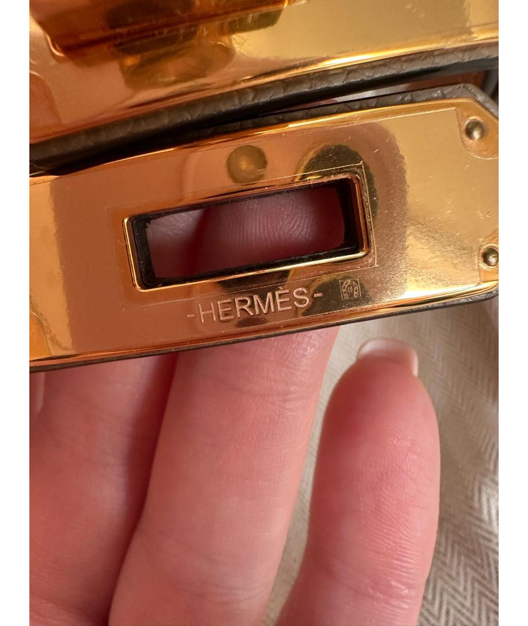 HERMES Бежевый кожаный ремень, фото 3