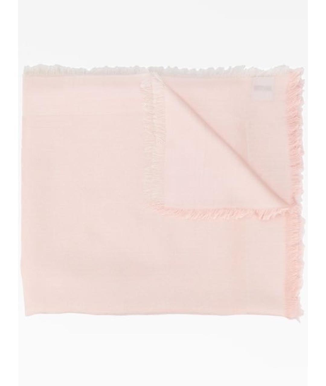 GUCCI Розовый шерстяной платок, фото 7