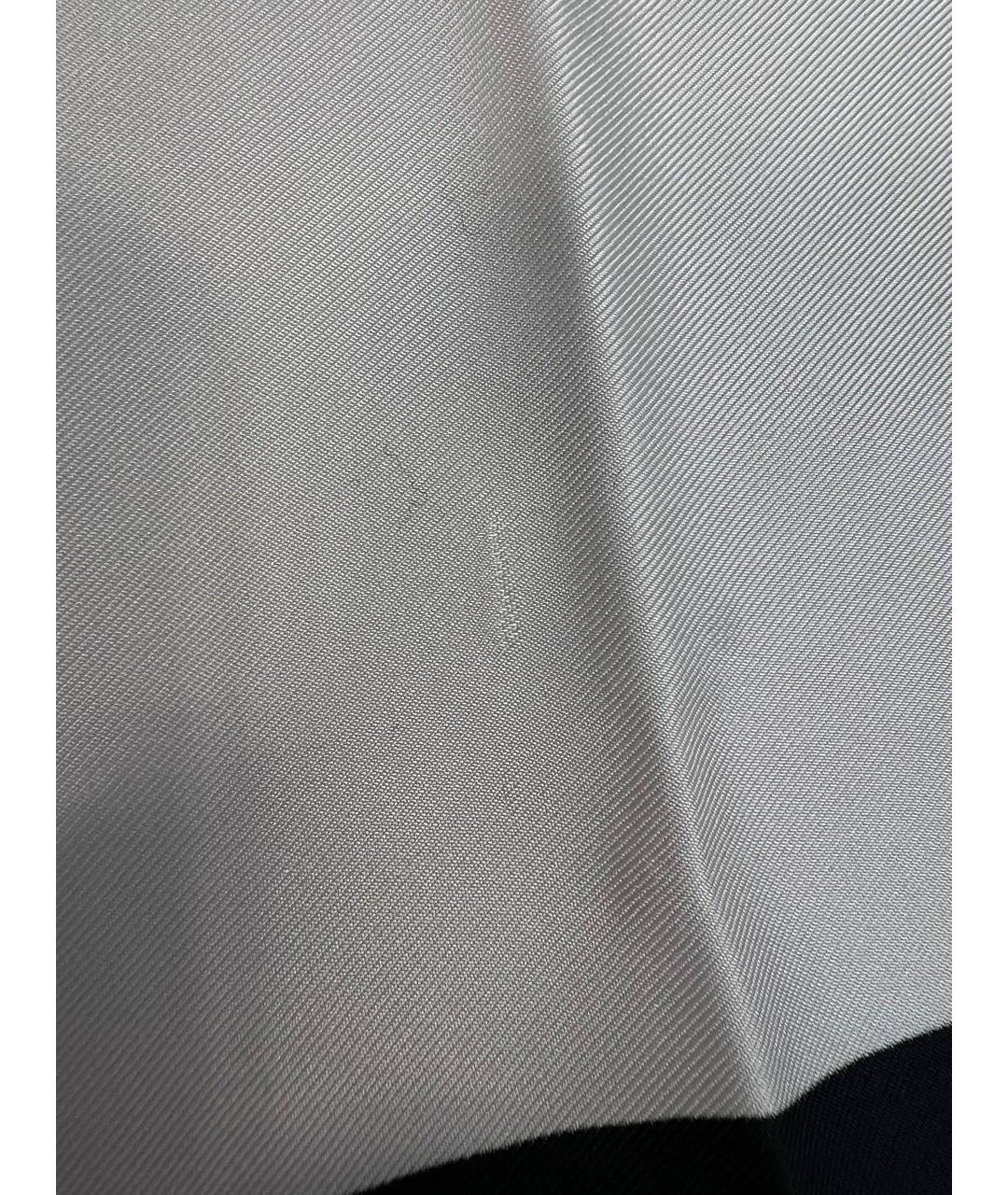 CHANEL Бежевый шелковый платок, фото 7