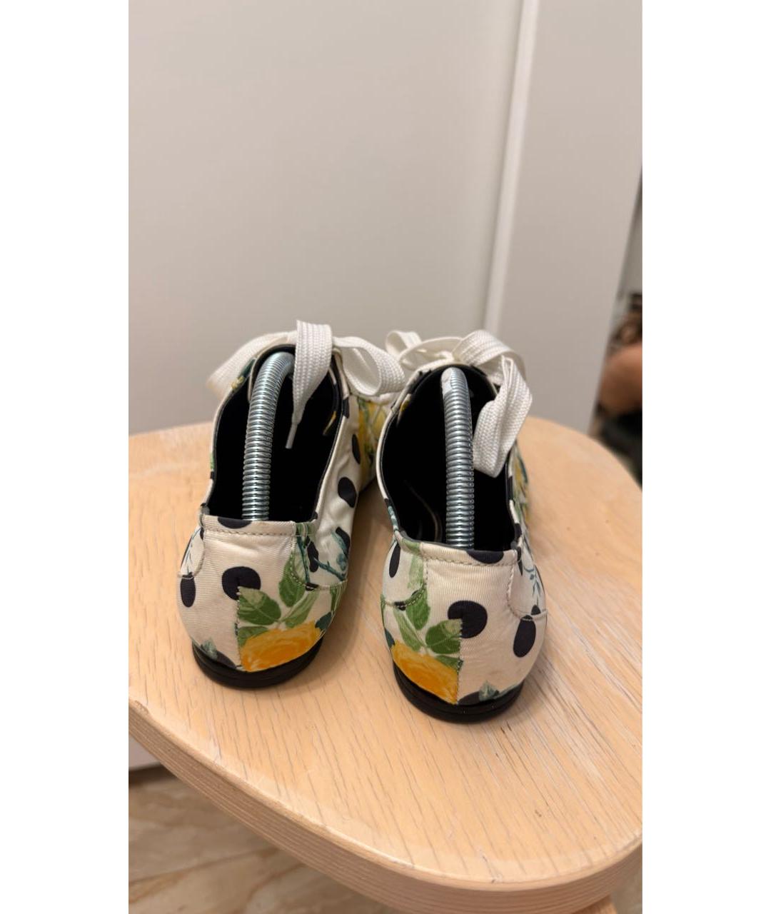 DOLCE&GABBANA Мульти текстильные балетки, фото 5