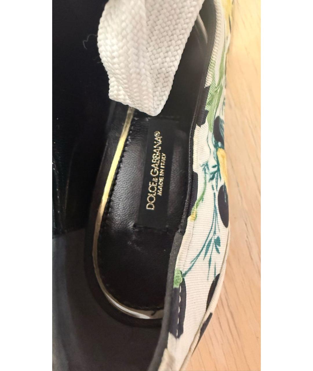 DOLCE&GABBANA Мульти текстильные балетки, фото 6