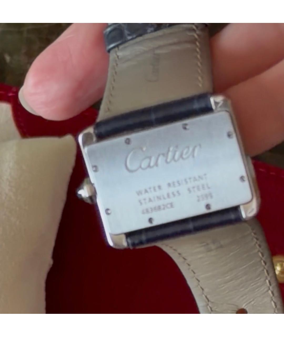 CARTIER Серебряные металлические часы, фото 4