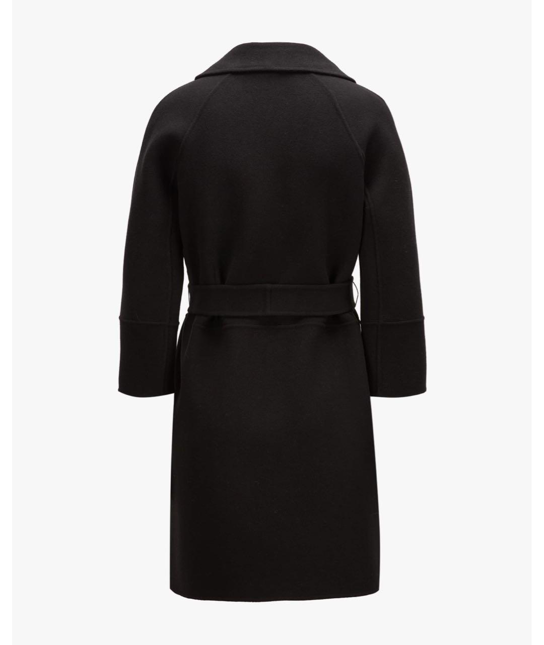 'S MAX MARA Черное шерстяное пальто, фото 2