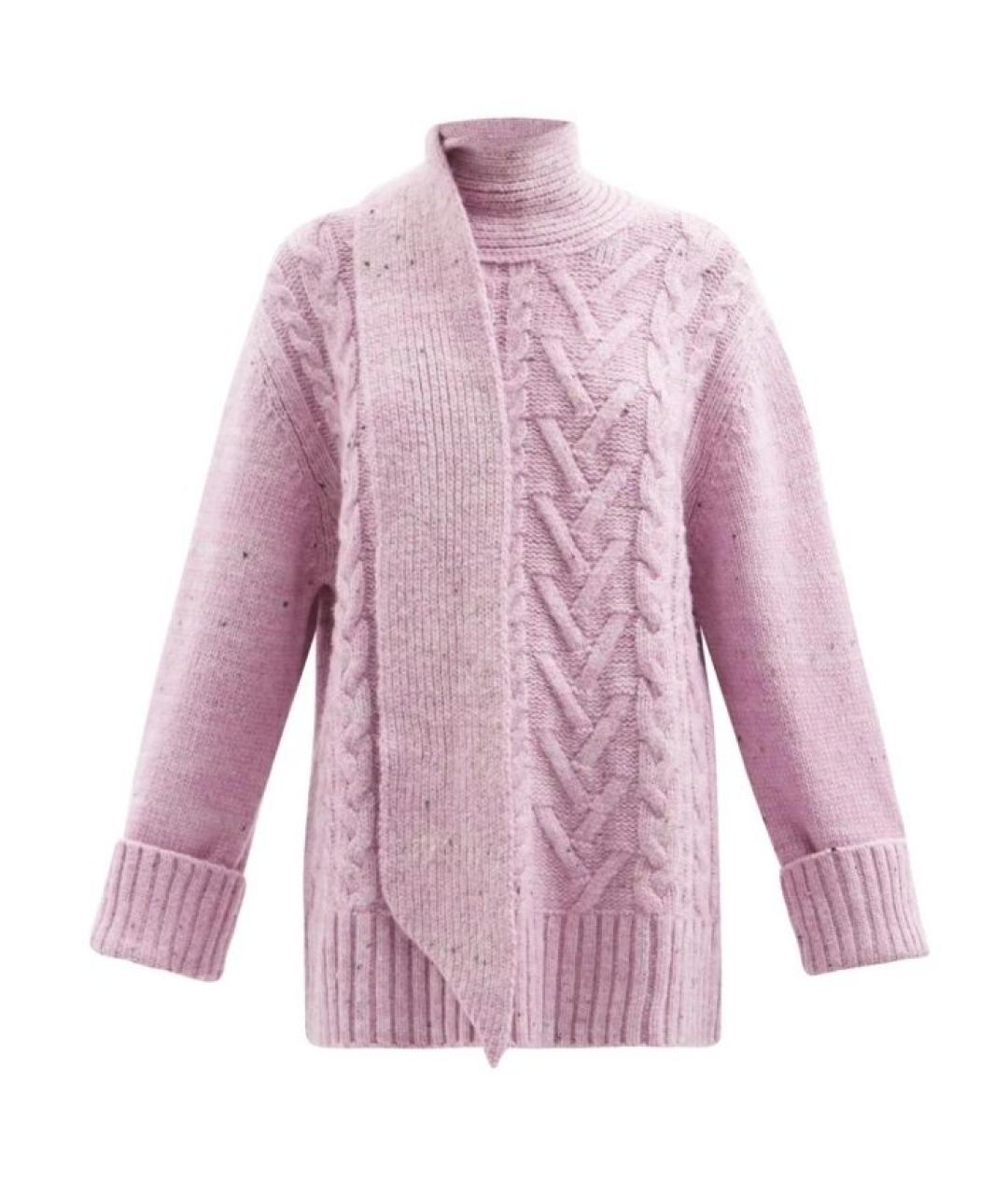 GANNI Фиолетовый шерстяной джемпер / свитер, фото 1