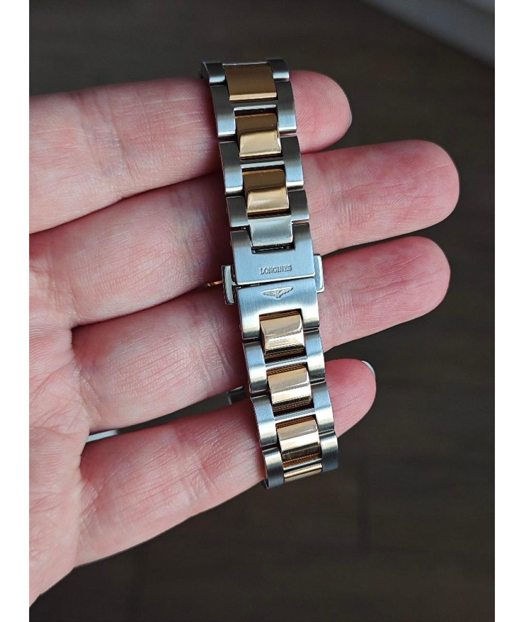 LONGINES Белые часы из розового золота, фото 4