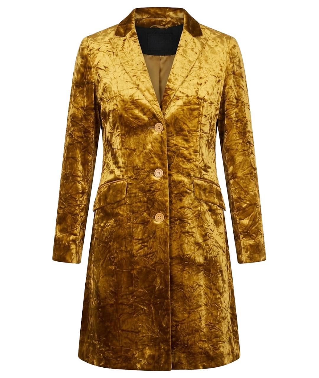 ETRO Золотое бархатное пальто, фото 1