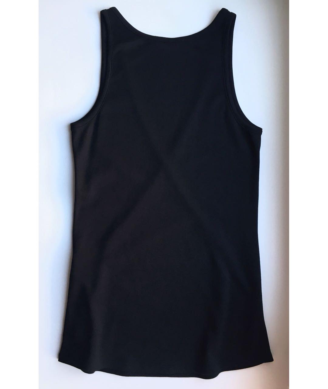 BALMAIN Черная хлопковая майка, фото 6