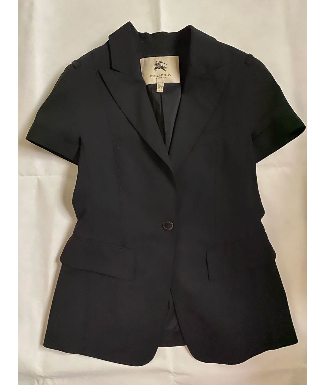 BURBERRY Черный хлопковый жакет/пиджак, фото 4
