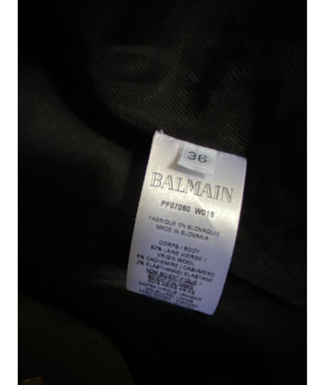 BALMAIN Серый шерстяной жакет/пиджак, фото 6