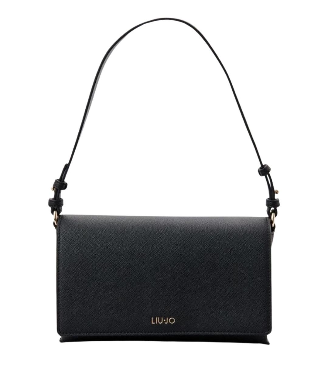 LIU JO Черная сумка через плечо из искусственной кожи, фото 1