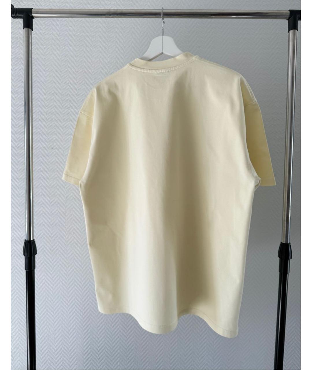 PLANTA ROSA Бежевая хлопковая футболка, фото 3