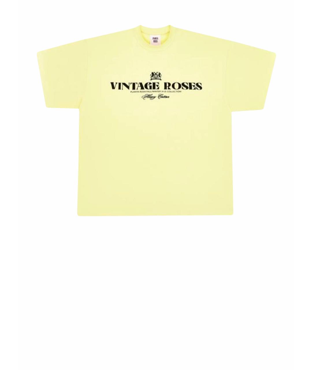 PLANTA ROSA Бежевая хлопковая футболка, фото 1