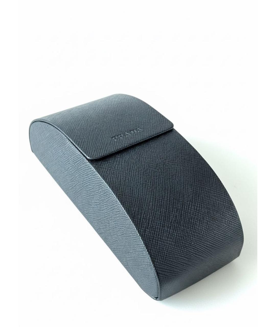 PRADA Черные металлические солнцезащитные очки, фото 4