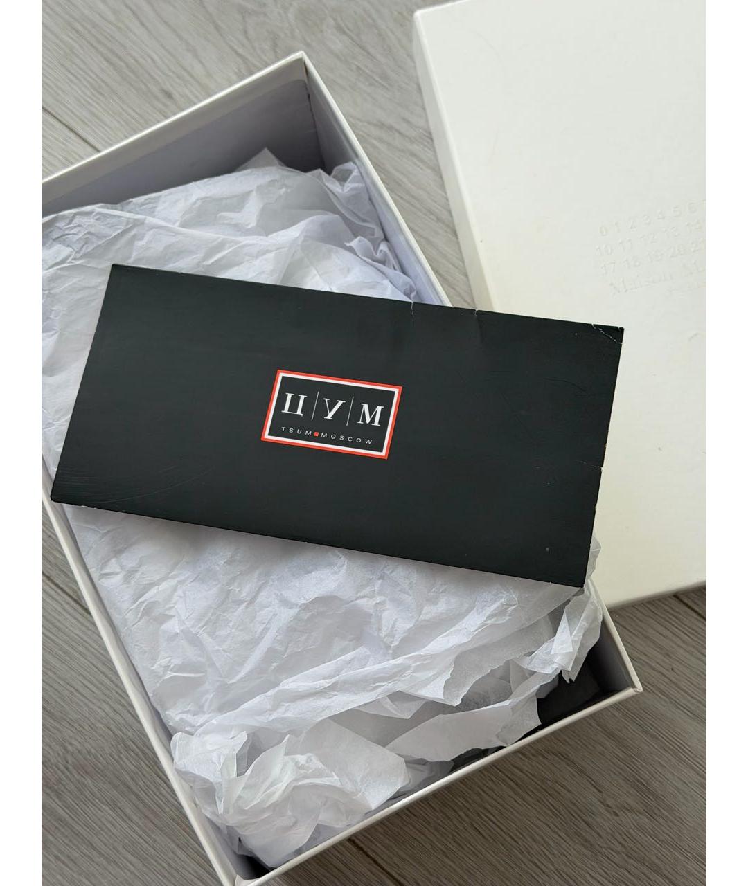 MAISON MARGIELA Бежевые замшевые кроссовки, фото 7