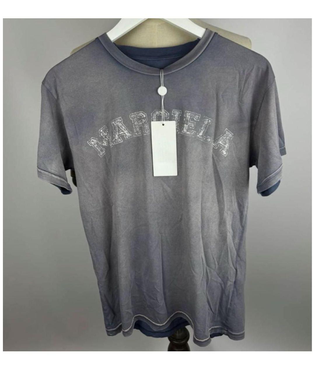 MAISON MARGIELA Темно-синяя футболка, фото 2