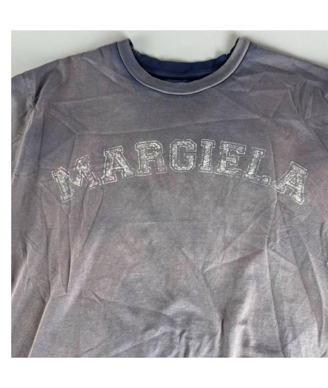 MAISON MARGIELA Темно-синяя футболка, фото 6