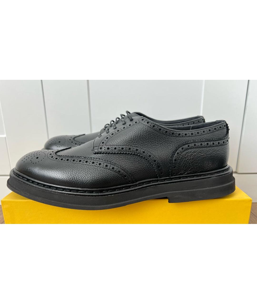 DOUCAL'S Черные кожаные туфли, фото 5