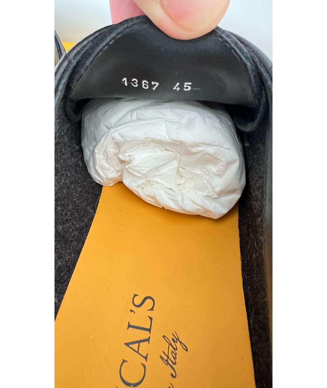 DOUCAL'S Черные кожаные туфли, фото 7