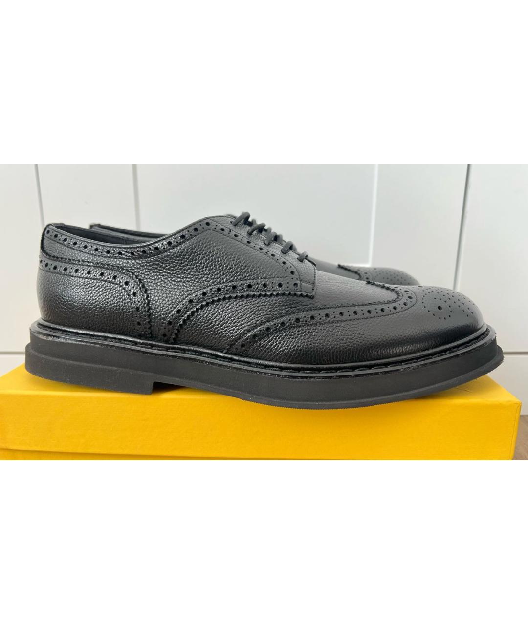 DOUCAL'S Черные кожаные туфли, фото 9