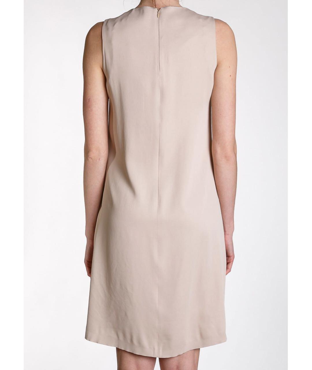 FABIANA FILIPPI Бежевое вискозное коктейльное платье, фото 4