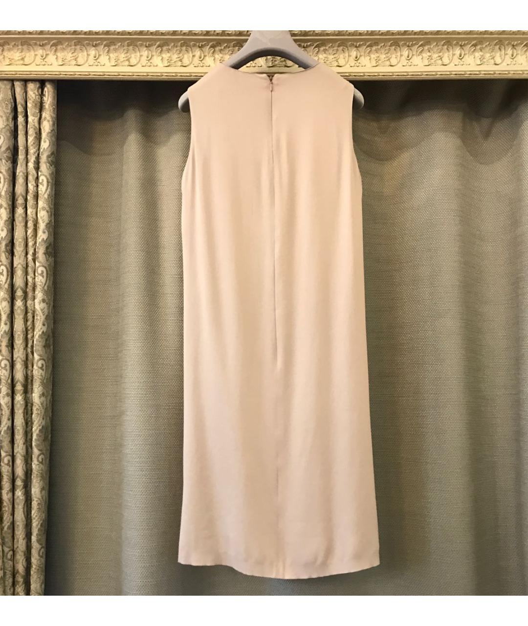 FABIANA FILIPPI Бежевое вискозное коктейльное платье, фото 8