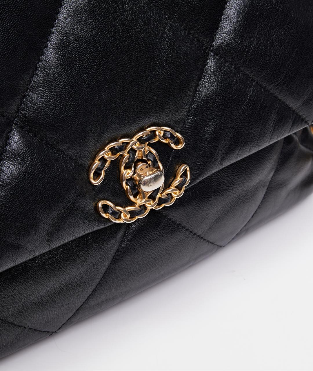 CHANEL Черная кожаная сумка через плечо, фото 5