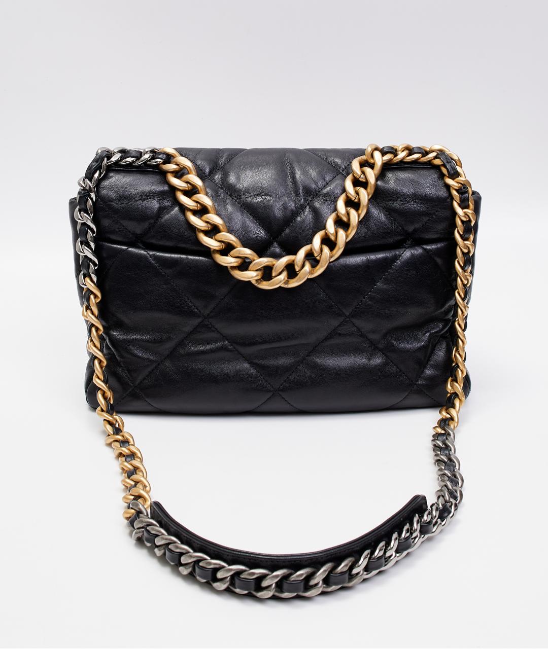 CHANEL Черная кожаная сумка через плечо, фото 3