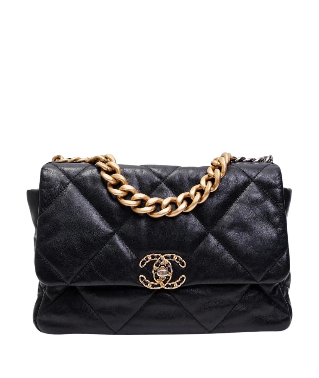 CHANEL Черная кожаная сумка через плечо, фото 1