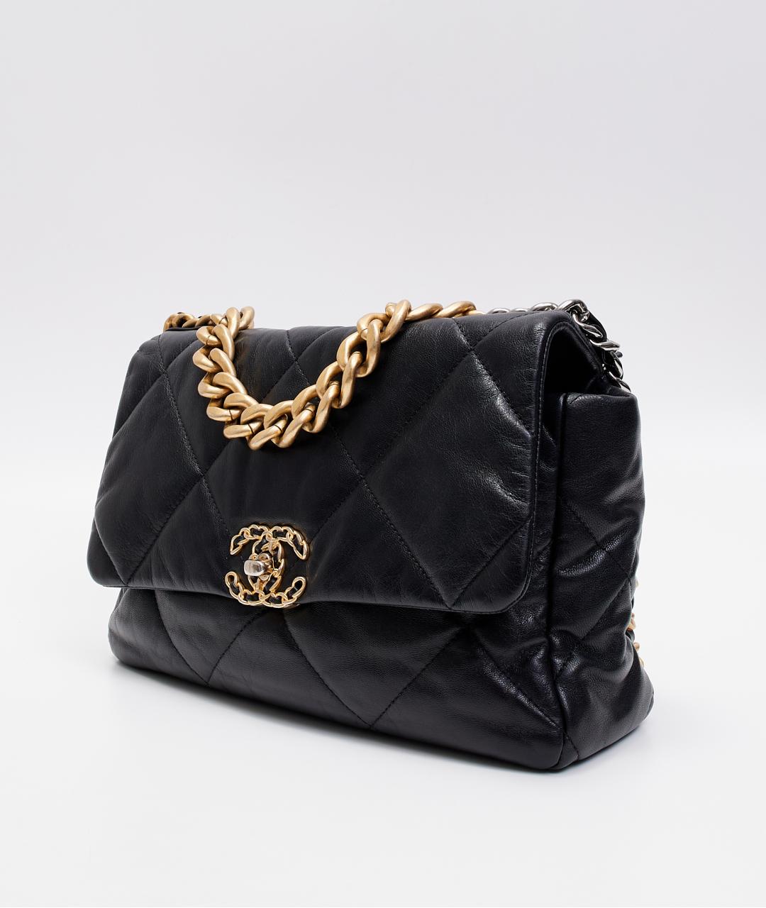 CHANEL Черная кожаная сумка через плечо, фото 2