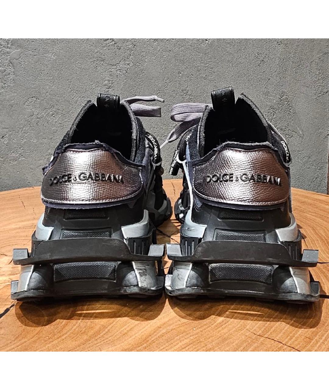 DOLCE&GABBANA Кожаные низкие кроссовки / кеды, фото 3