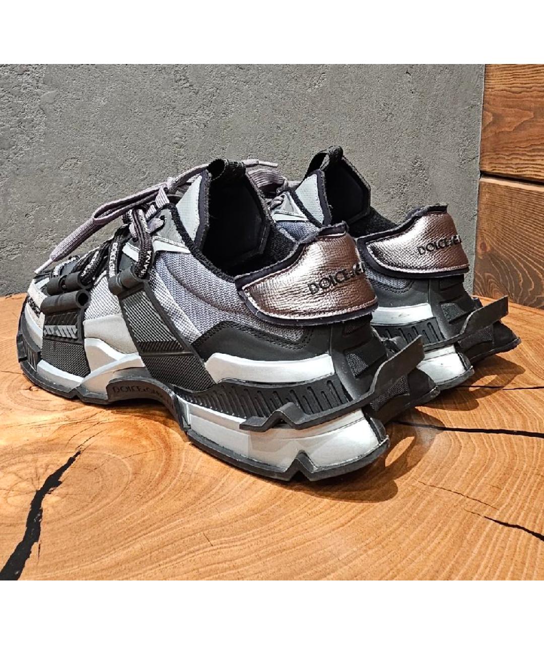 DOLCE&GABBANA Кожаные низкие кроссовки / кеды, фото 2