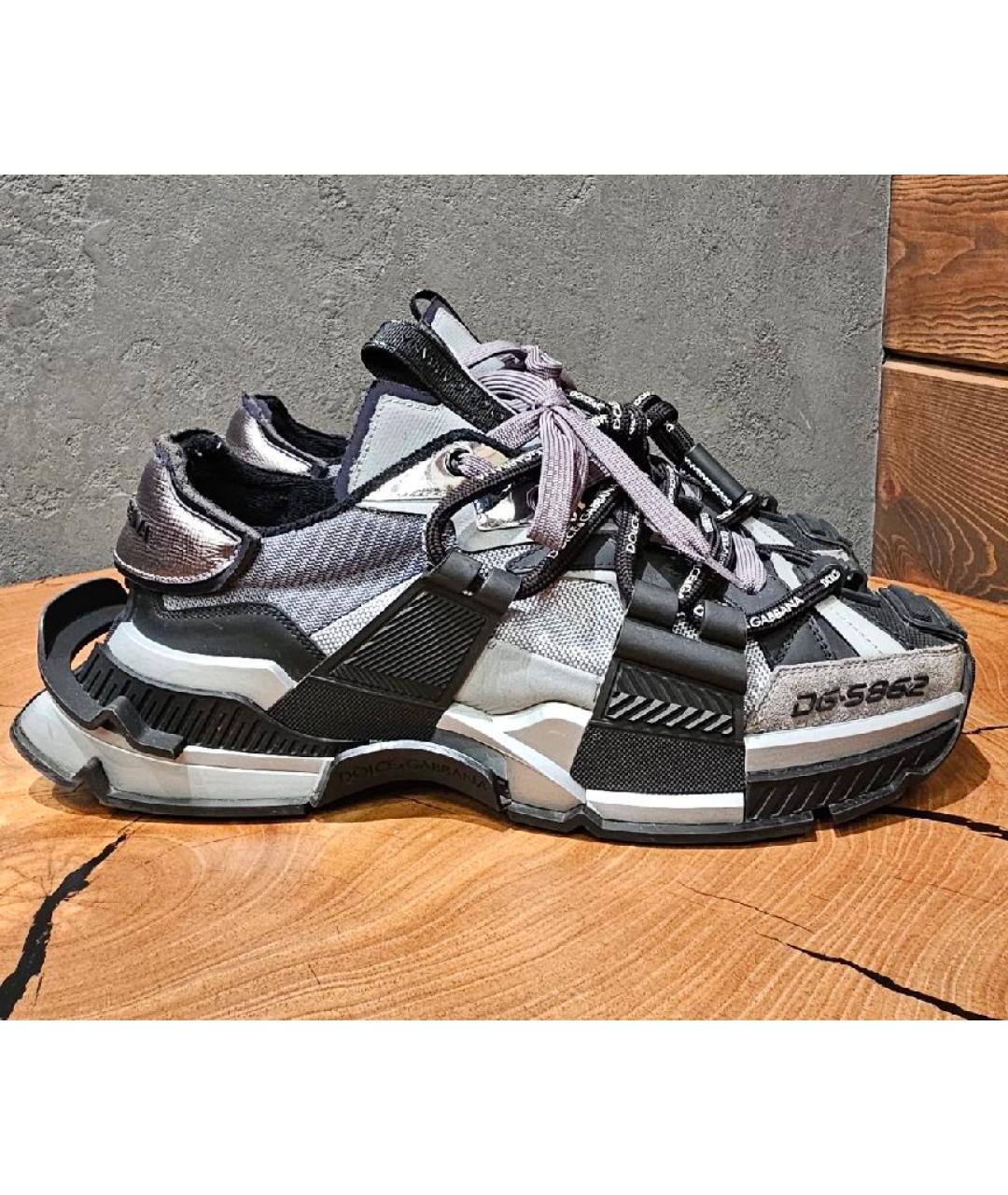 DOLCE&GABBANA Кожаные низкие кроссовки / кеды, фото 7