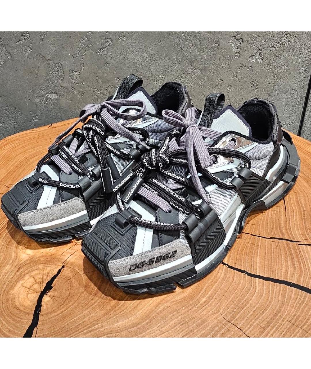 DOLCE&GABBANA Кожаные низкие кроссовки / кеды, фото 5