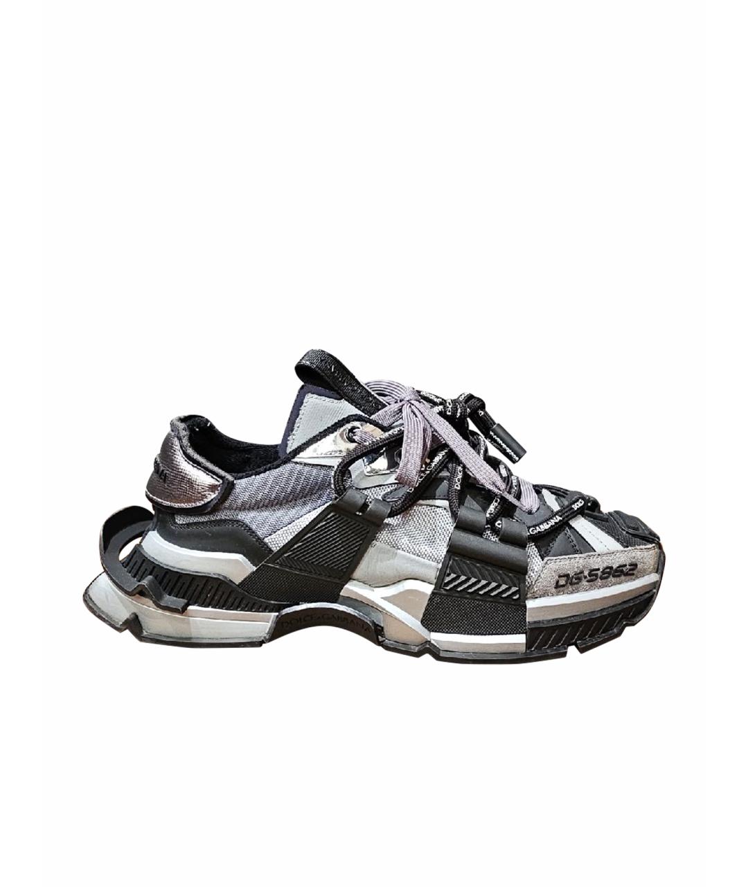 DOLCE&GABBANA Кожаные низкие кроссовки / кеды, фото 1