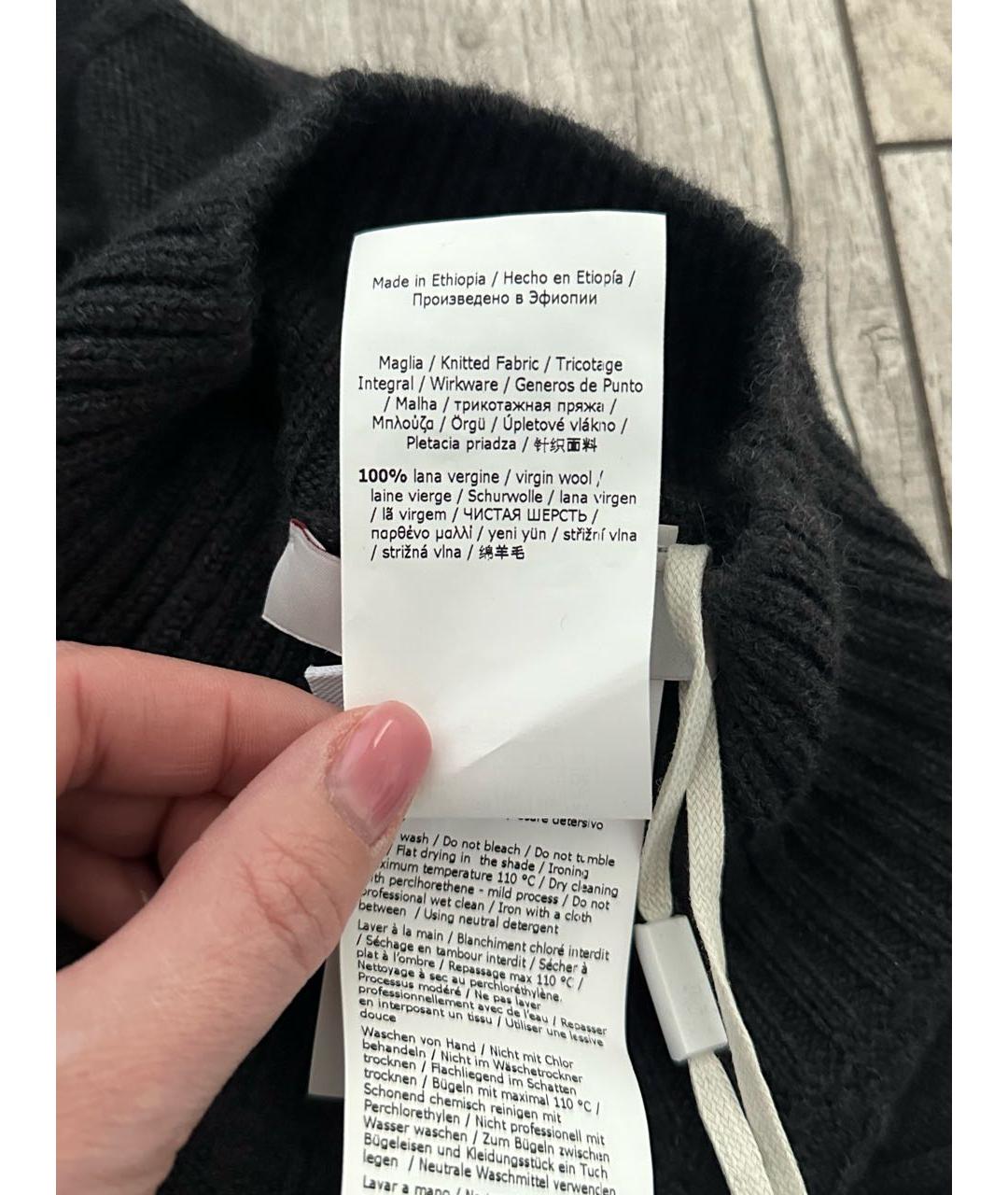 MAX MARA Антрацитовое шерстяное повседневное платье, фото 5