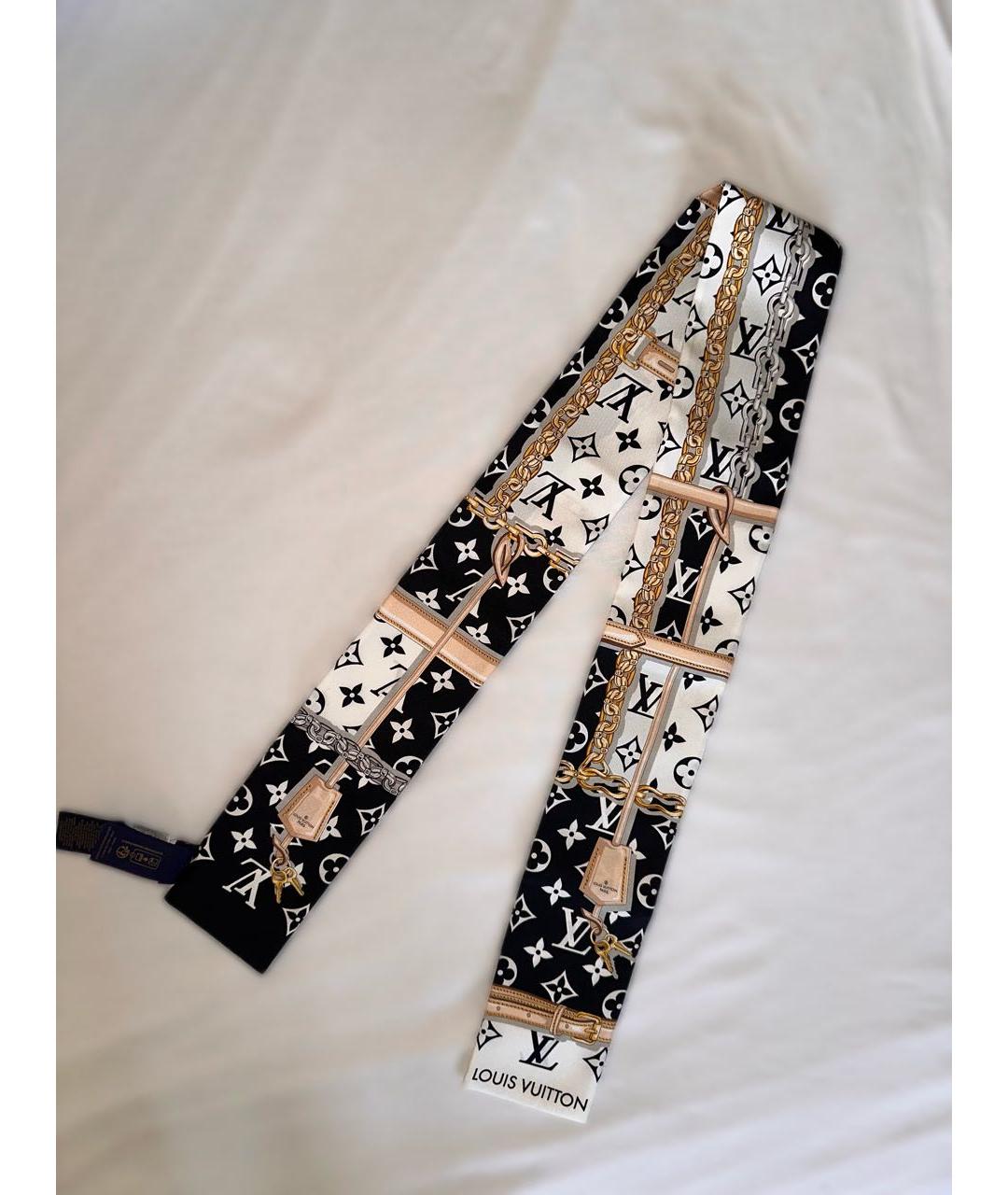 LOUIS VUITTON Мульти шелковый шарф, фото 7