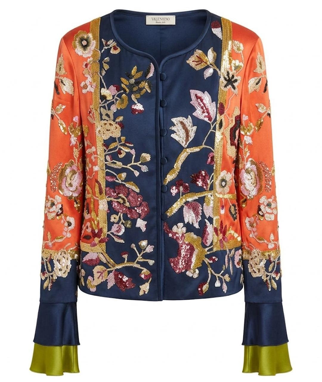 VALENTINO Мульти шелковый жакет/пиджак, фото 1