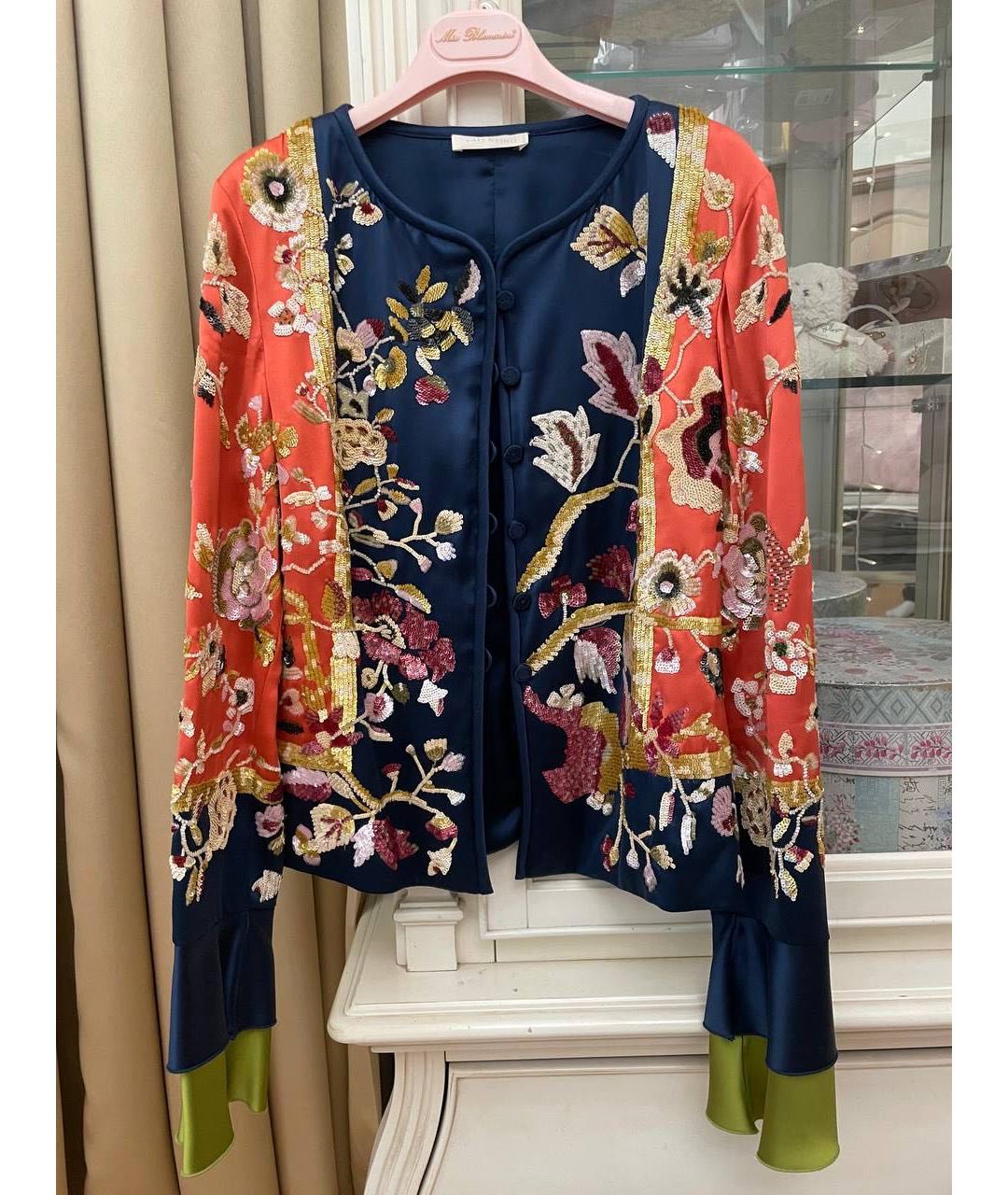 VALENTINO Мульти шелковый жакет/пиджак, фото 6