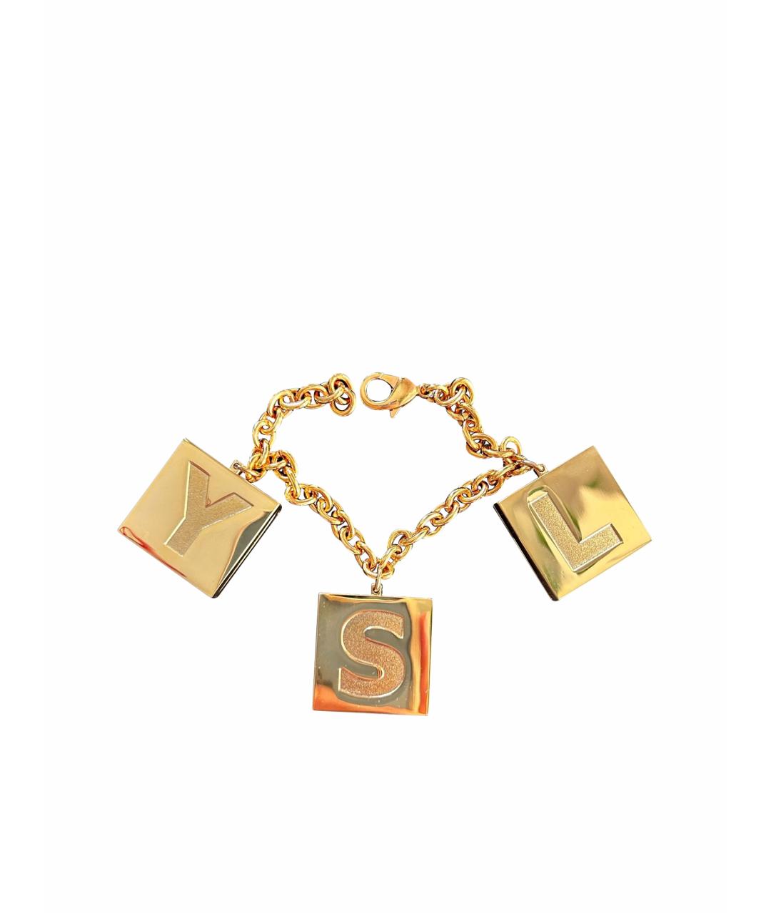 SAINT LAURENT Желтый браслет, фото 1