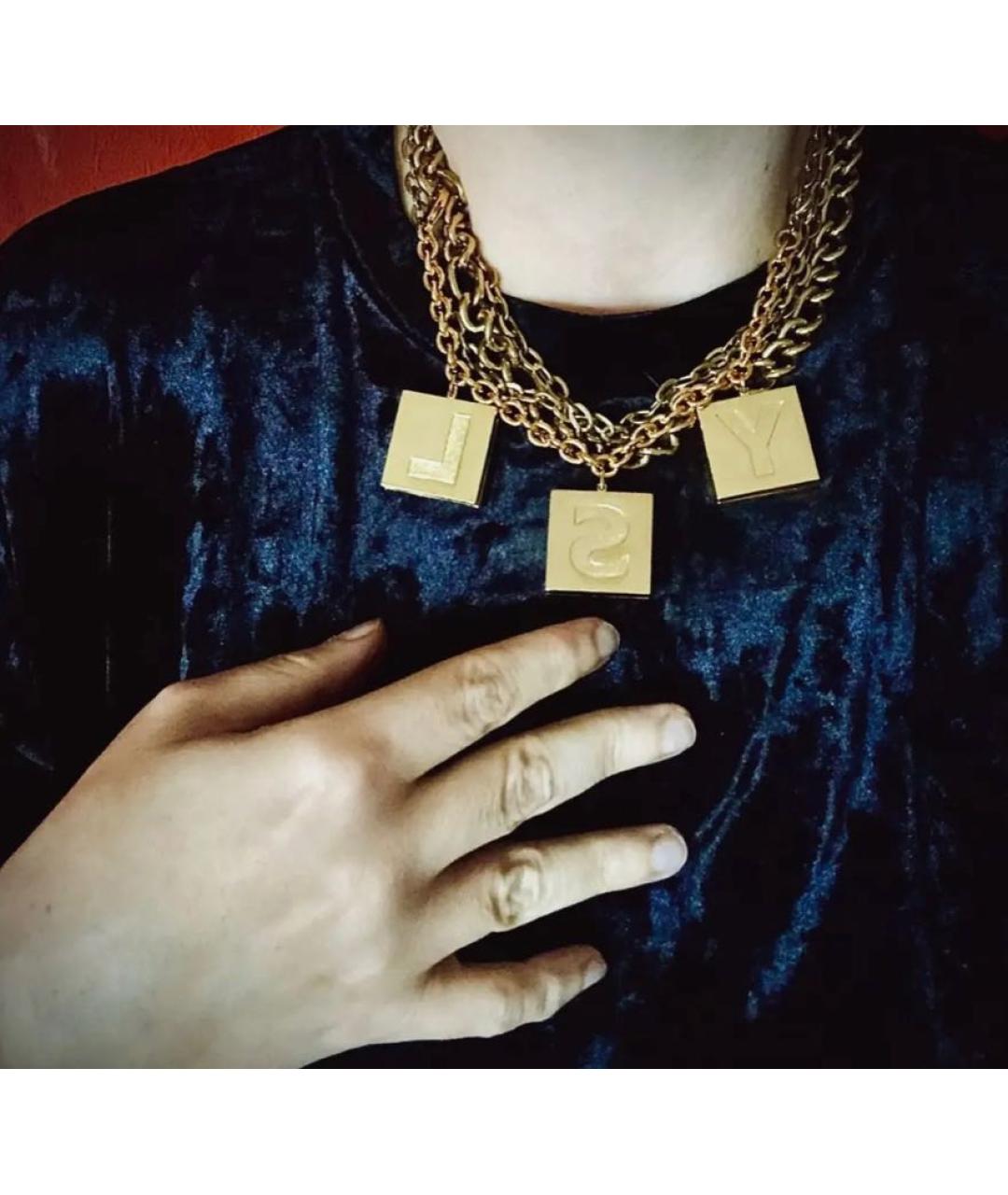 SAINT LAURENT Желтый браслет, фото 7