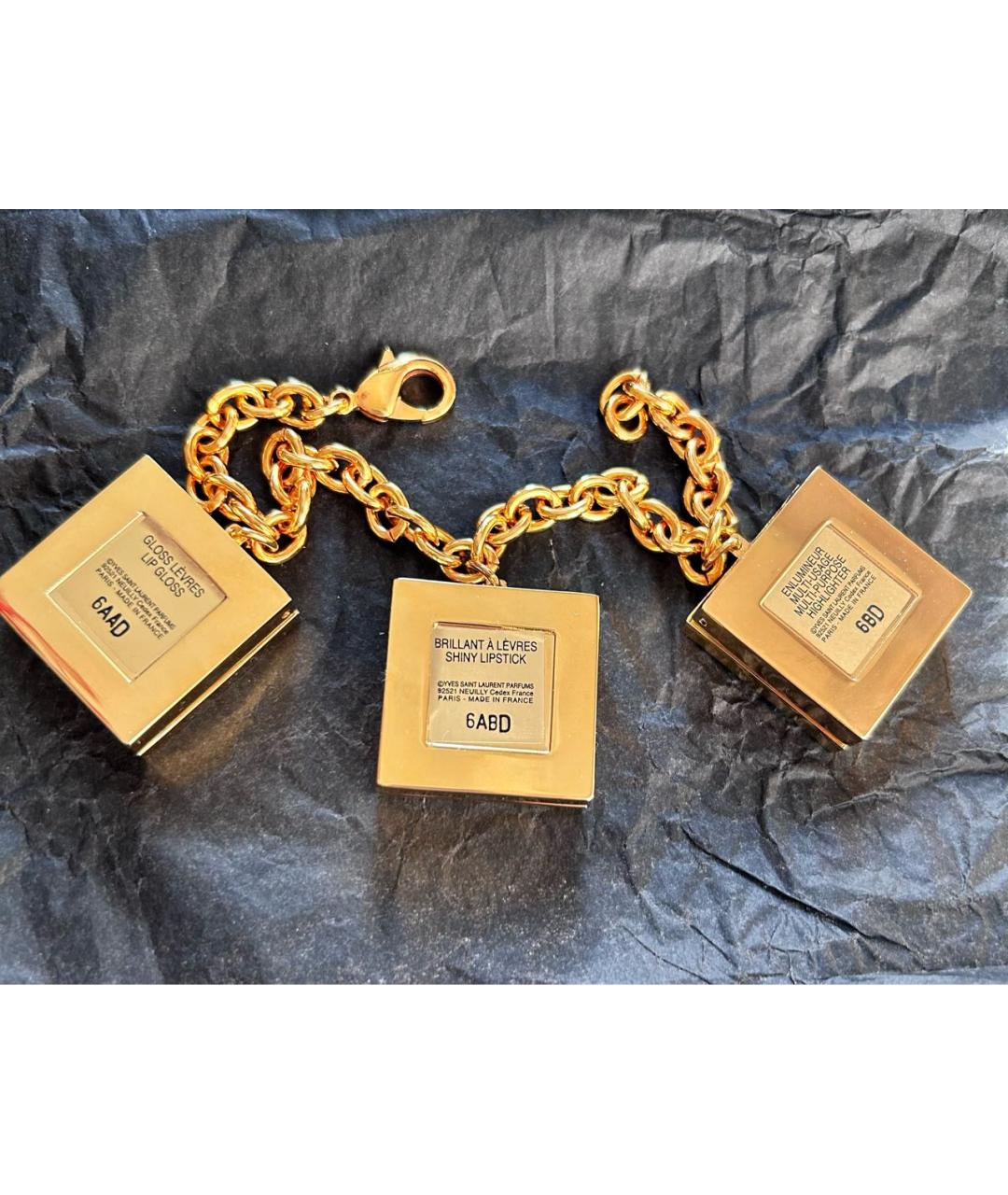 SAINT LAURENT Желтый браслет, фото 2