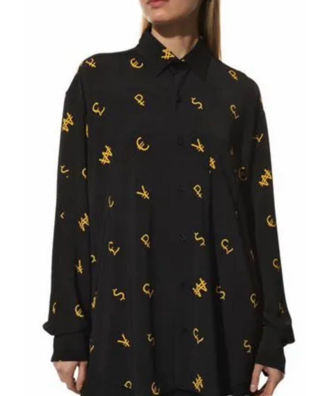 VETEMENTS Черная вискозная рубашка, фото 2