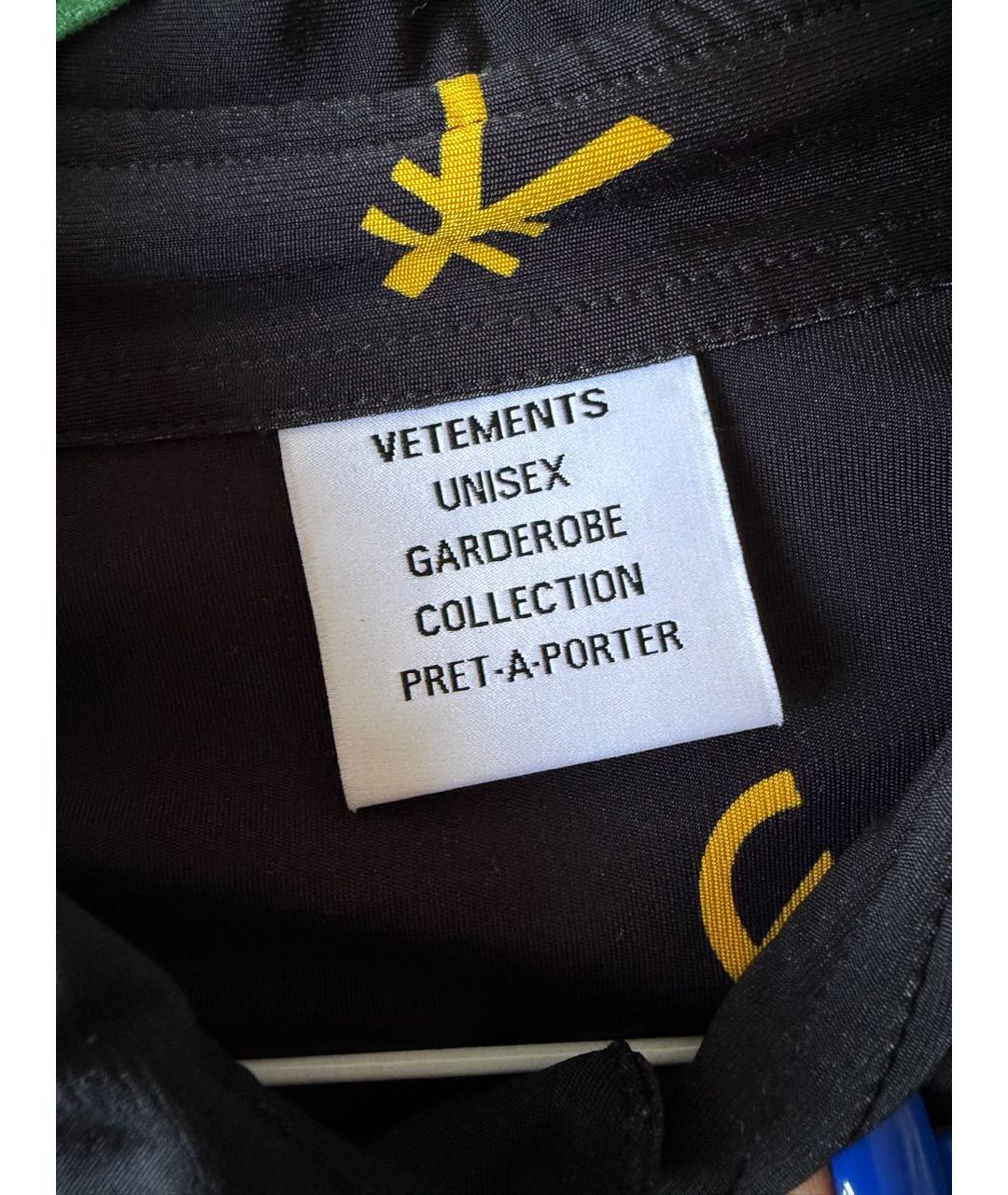 VETEMENTS Черная вискозная рубашка, фото 6