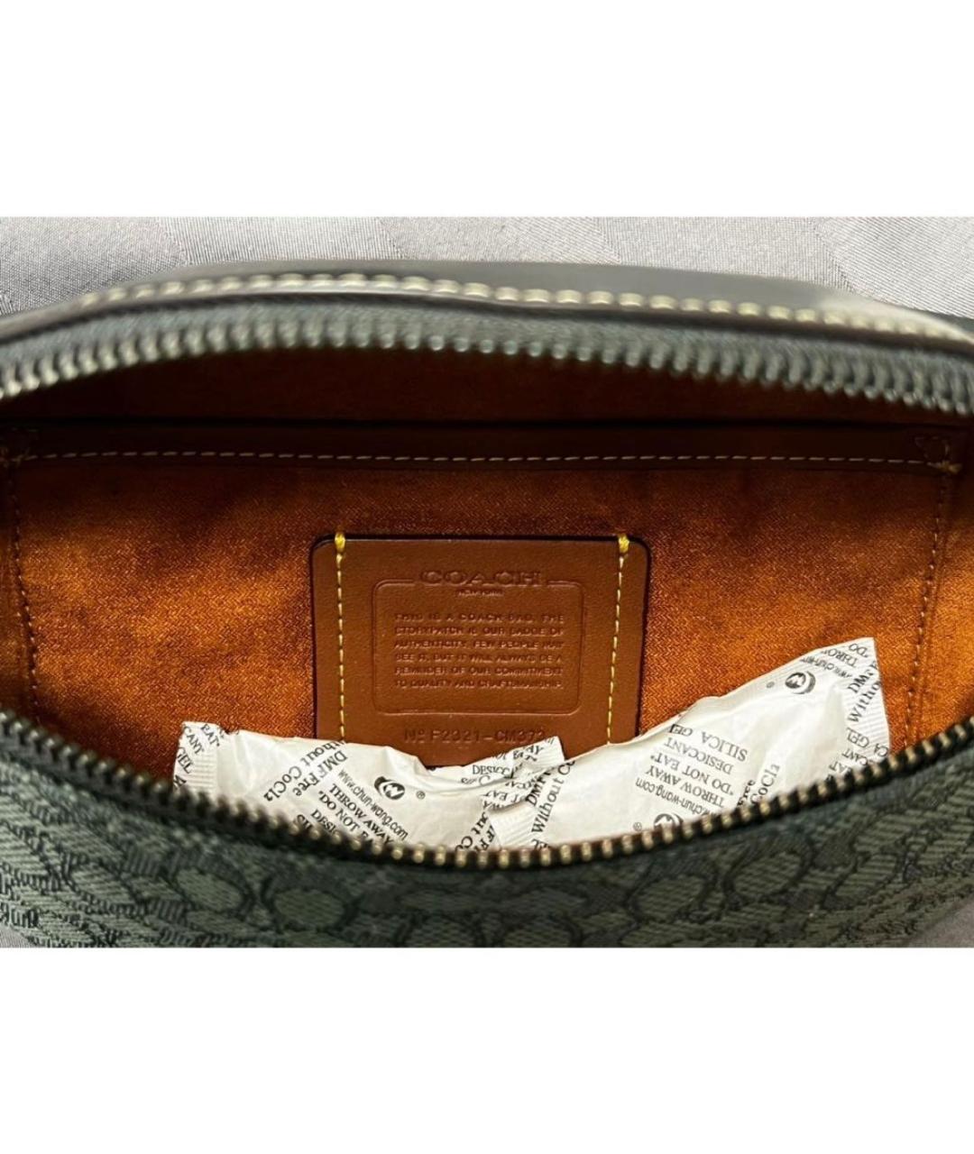 COACH Зеленая поясная сумка, фото 2