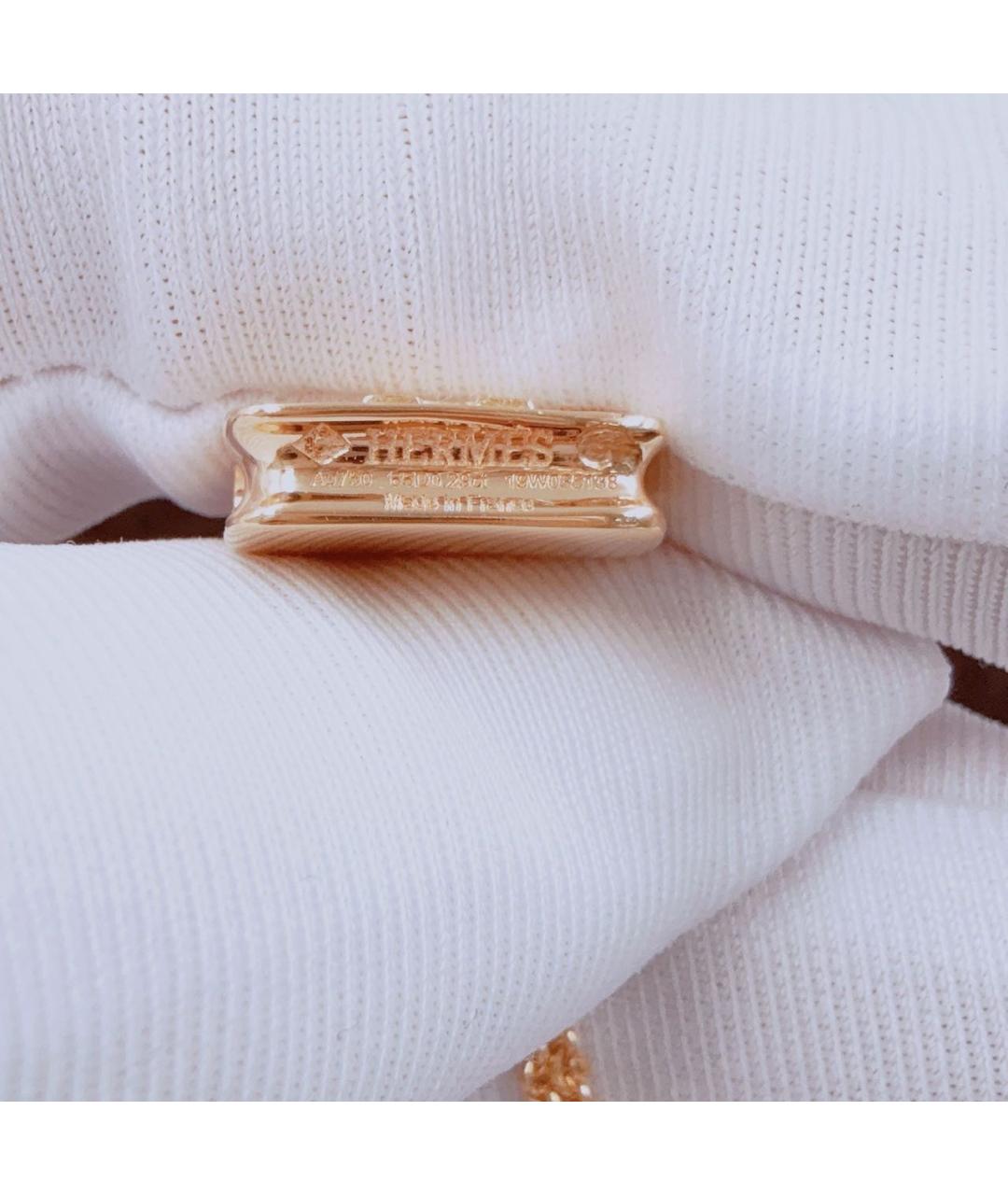 HERMES Розовое колье из розового золота, фото 5