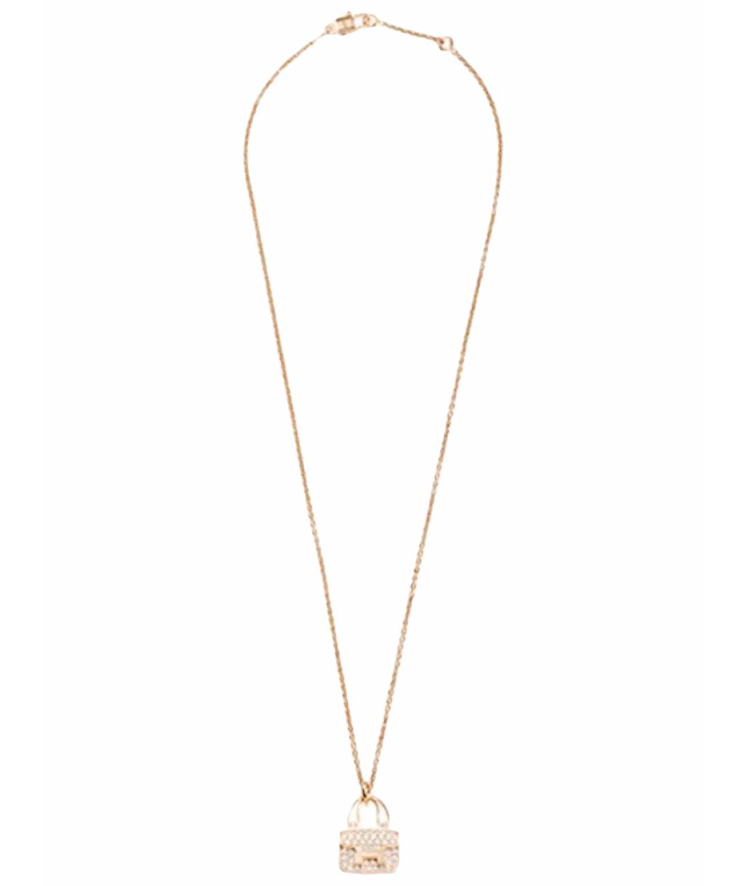 HERMES Розовое колье из розового золота, фото 1