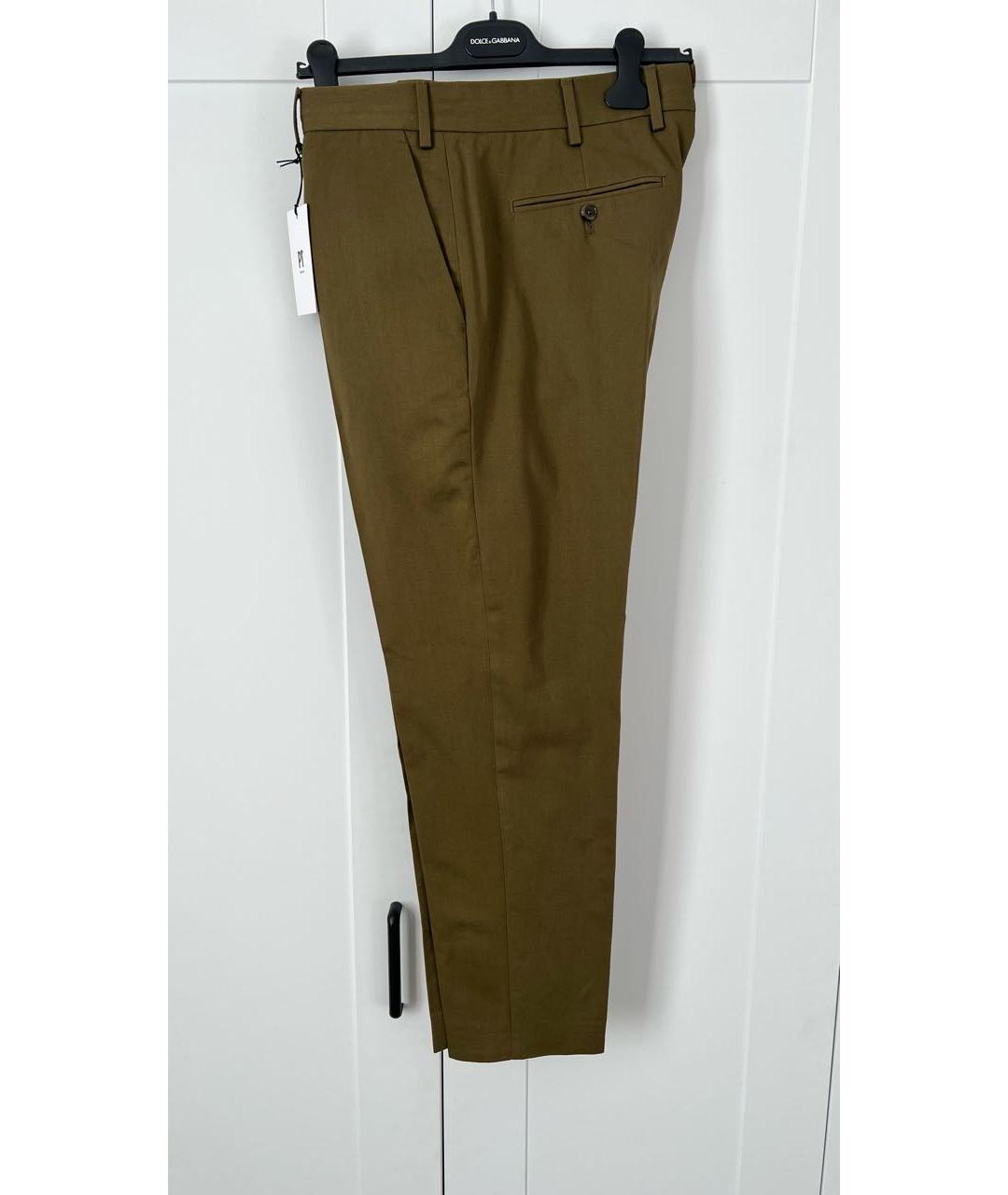 PT TORINO Хаки хлопковые повседневные брюки, фото 6