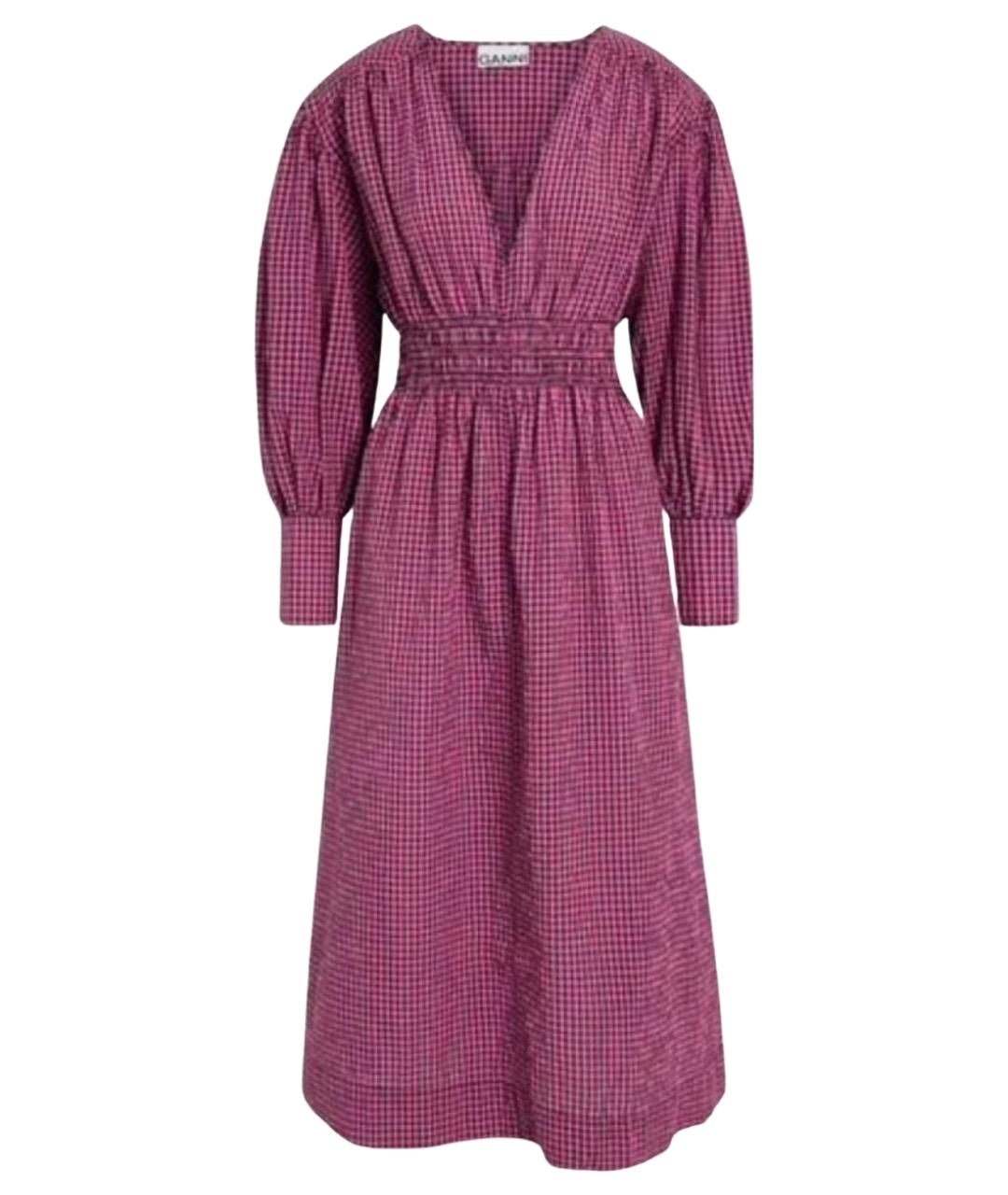 GANNI Фуксия повседневное платье, фото 1