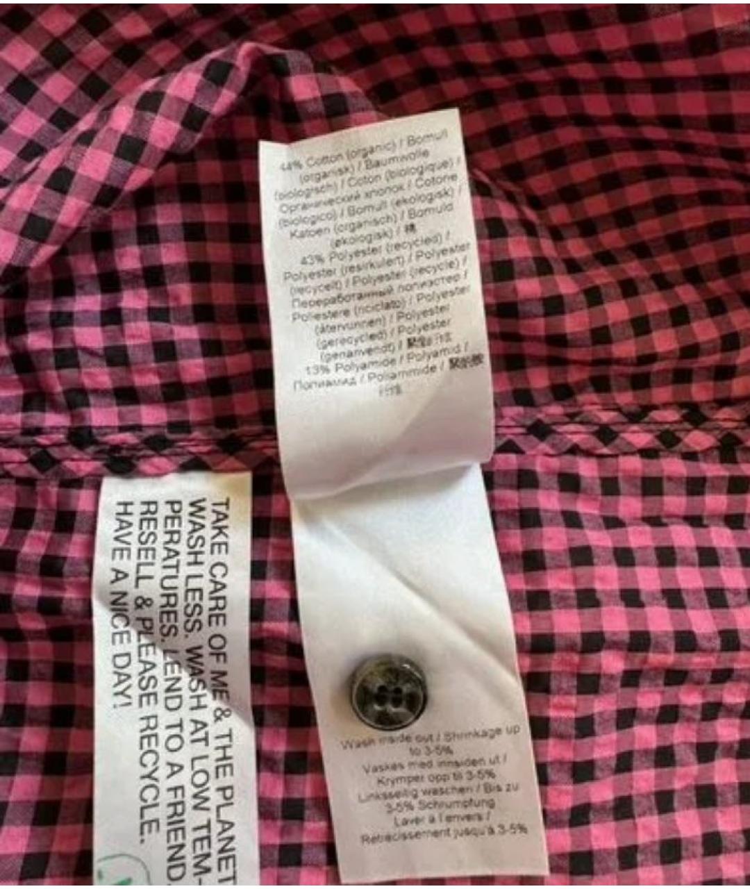 GANNI Фуксия повседневное платье, фото 4